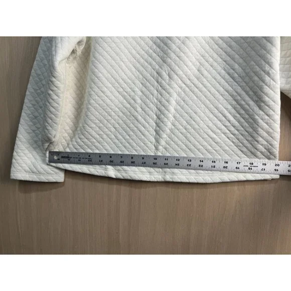 J.Crew Reversible Quilted Striped & Solid Womens Sweatshirt S Cotton/Polyester - Picture 9 of 10